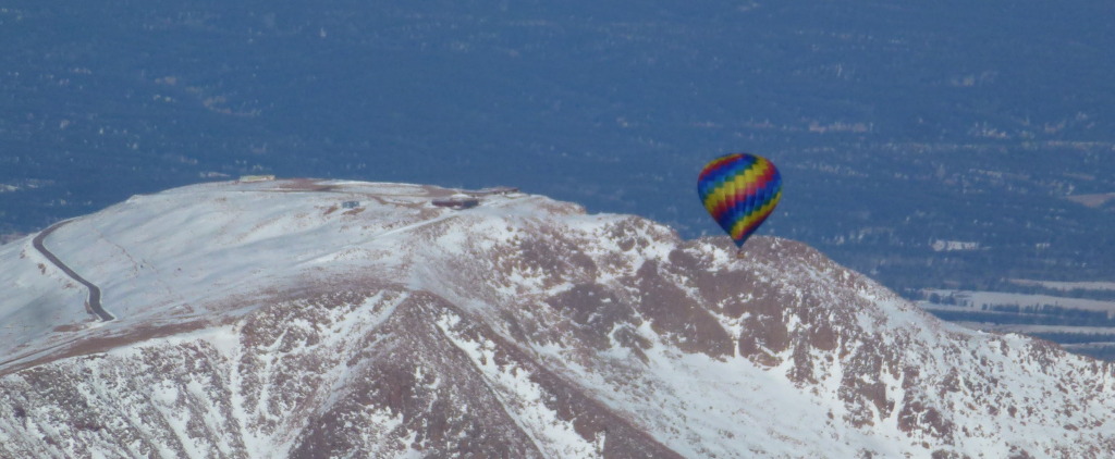 Tamie Folley over Pikes Peak